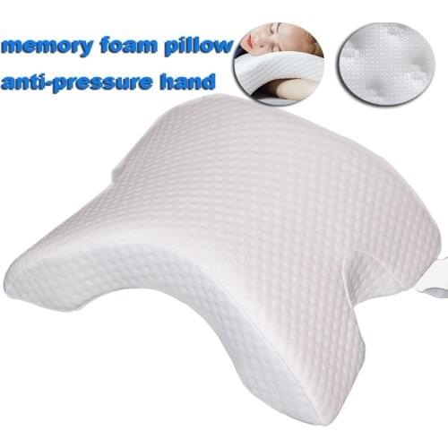 Memory Cotton Arched Pillow Slow Rebound Cervical Pillow Male Female Adult Health Pillow Single Pillow Anti Pressure Hand Numb