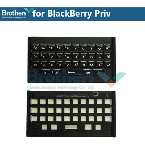 Keypad for BlackBerry Priv Keyboard Button for BlackBerry Priv Repair Part Phone Replacement Parts Black 1pcs AAA Original Top