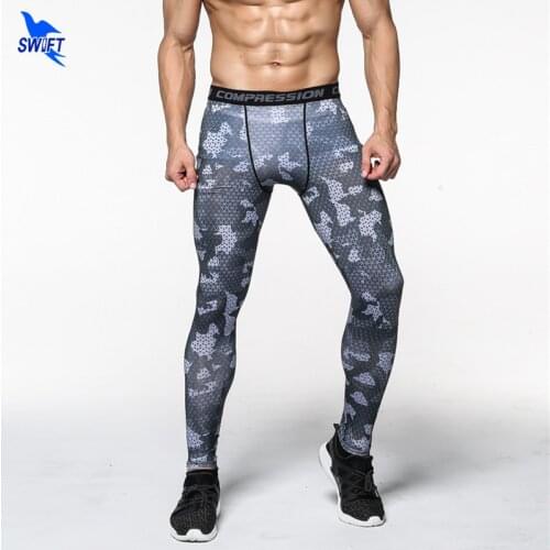 2020 Mens Compression Pants Brand New 3D Printed Quick Dry Bodysuit Leggings Fitness MMA Tights Elasticity Sportswear Trousers