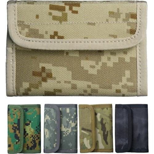 Men Wallets Hunting Bag Zipper Pack 4 Colors Multifunctional Bag Thin Camouflage Credit Card Holder For Outdoor Travel Sports