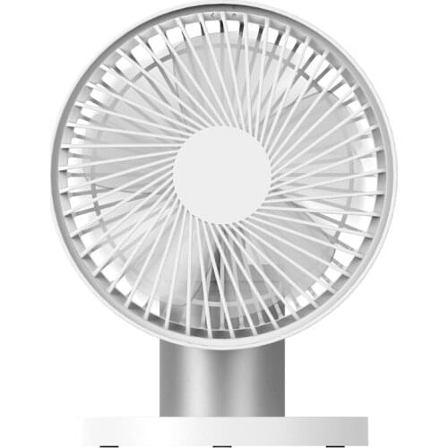 USB Desk Fan Fordable Table Fan 100° Rotation 3 Speeds Strong Airflow 4000mAh Battery Quiet Operation for Home Office