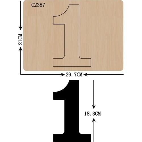 New 0-9, card Wooden die Scrapbooking C-2387 Cutting Dies