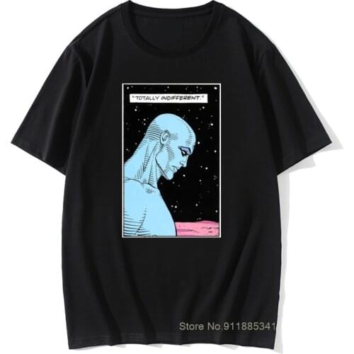 Novelty Watchmen Men Tshirts Smiley Dr Manhattan Novel Alan Moore Emo Nihilist Heroes Hipster T Shirts 100% Cotton Fabric