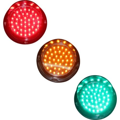 New Customized 100mm Traffic Signal Light Lamp Cluster Module Red Yellow Green one Pack Dc 12V