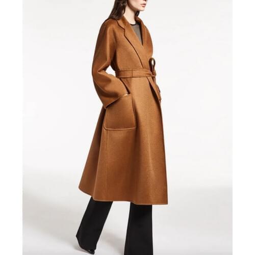 Obrix Iconic Style Fashionable 100% Cashmere High Quality Warm Soft Loose Fit Female Autumn Winter Coat