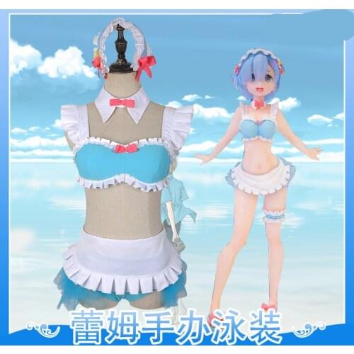 Re: Life in a different world from zero Rem figure swimsuit cosplay costume sexy swimwear
