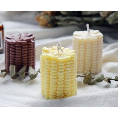 Corn Shape Silicone Candle Mold Cake Soap Mould Maize Handmade Candle Molds for Christmas Deco