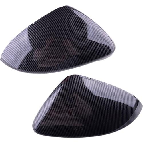 1 Pair Car Side Door Rearview Mirror Cover Cap Fit For VW Golf MK7 MK7.5 GTI GTD 2015 2016 2017
