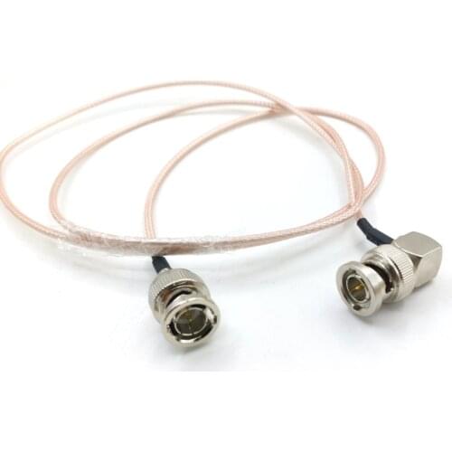 10pcs 75 ohm HD SDI Digital Video RG179 Coax Pigtail Cable, BNC Right Angle Male to Male Plug connector