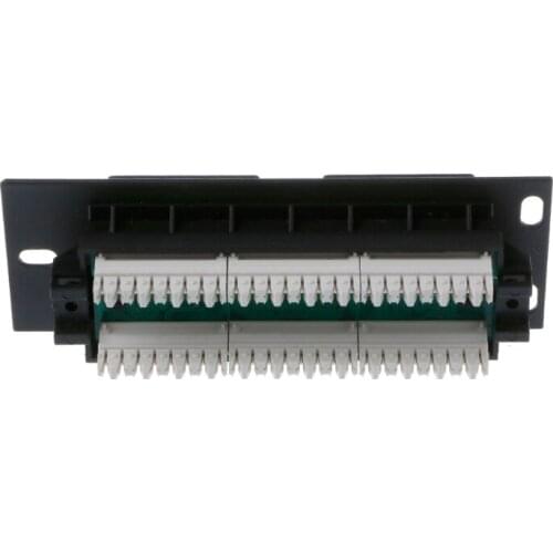 6 Port CAT5 CAT5E Patch Panel RJ45 Networking Wall Mount Rack Mount Bracket