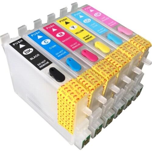 6PCS Ink Cartridges For Epson Stylus Photo R200 R220 R210 R230 R310 T048 T049