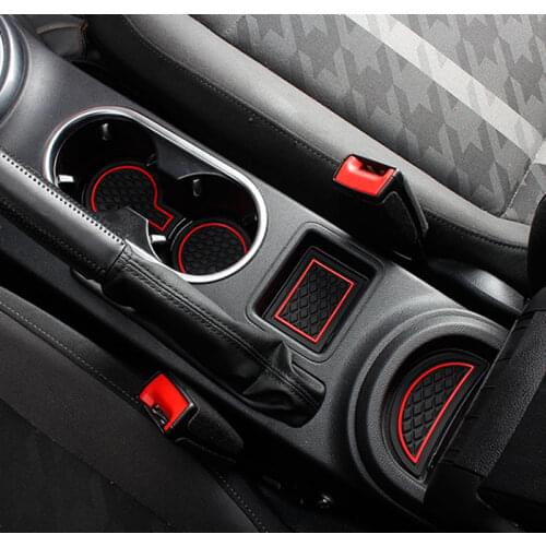 8pcs for Volkswagen Beetle 2012-2017 Door slot Water cup Storage tank Non-slip mat