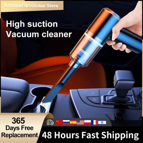 Amazefan Car Vacuum Mini Vacuum Cleaner Wet Dry Dual Use Vacuum Cordless Handheld Portable Vacuum Cleaner For Car Interior Home