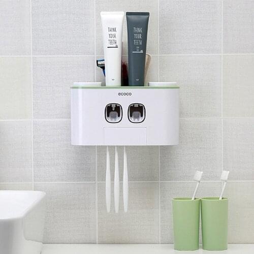 Automatic Toothpaste Dispenser Hand Free Toothpaste Squeezer Wall Mounted Toothpaste Holder Toothpaste Suqeezing Tools