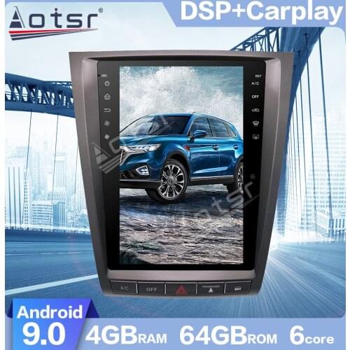 AOTSR Android 9.0 Tesla style PX6 DSP Car GPS Navigation For Lexus GS GS300 GS460 GS450 GS350 2004-2011 Fast boot, carplay
