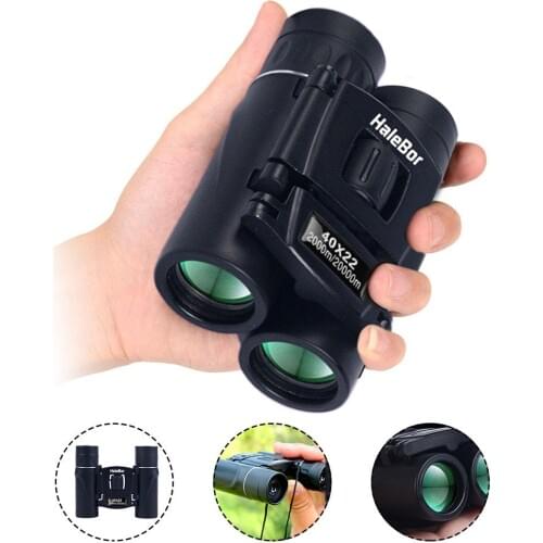 Binocular Telescope High Magnification HD Mini-pocket Optical Low-Light Night Vision With Wide Angle Non-slip Rubber For Outdoor