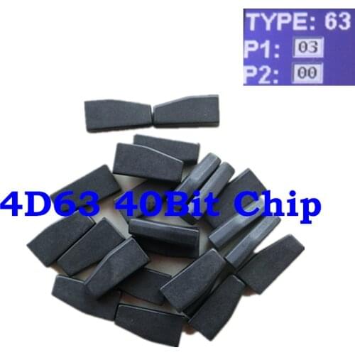 Hot Sale Remote Car Key Chip ID63 4D63 80bits 40bits ID83 Chip For Ford For Mazda ID4D63 Carbon 4D63 Auto Transponder Key Chip