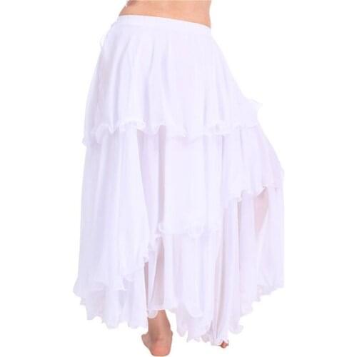 Indian Tribal Women Belly Dance Skirt Belly Dance Stage Performance Costume Egypt Bollywood 7Colors Belly Dancing Cake Skirts