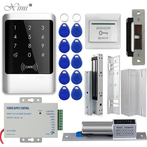 Rfid Door Access Control System IP68 Waterproof Metal Keypad Proximity Card Standalone With 4000 Users