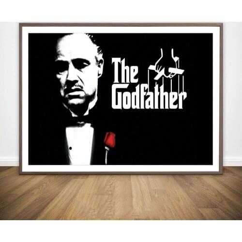 The God Father Godfather Classic Movie Wall Art Canvas Painting Nordic Poster And Print Wall Picture For Living Room Decoration