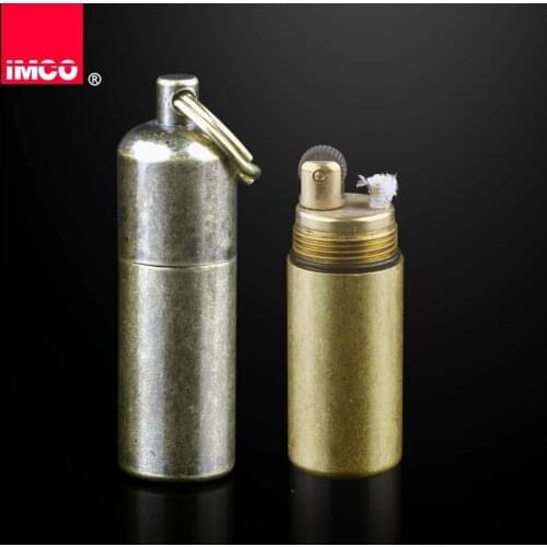 1Pcs IMCO kerosene lighter Mini portable copper gasoline lighter EDC tool