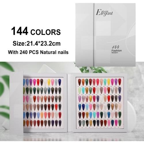 False Nail Color Book Display Board Nail Art Gel Polish Color Card Nail Color Chart Palette Varnish Practice Board Manicure Tool