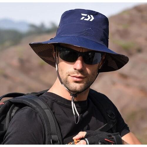 Summer Outdoor Mens Foldable Fishing Caps Breathable Sunshade Sports Sunscreen Casual Climbing Windproof Fishing Hat