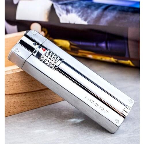 JOBON Torch Jet Lighter Butane Gas Blue Flame Metal Grinding Wheel Flint For Men Kitchen Accessory
