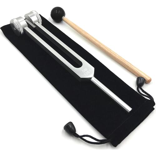 OM136.1Hz Aluminum Alloy Musical Tuning Fork Instrument Kit for Sound Healing Sound Vibration Tools