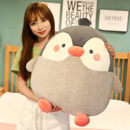 New Hot Huggable Soft Fat Penguin Plush Toy Cute Sofa Pillow Cushion Valentines Gift For Love Children Girls Birthday Gift