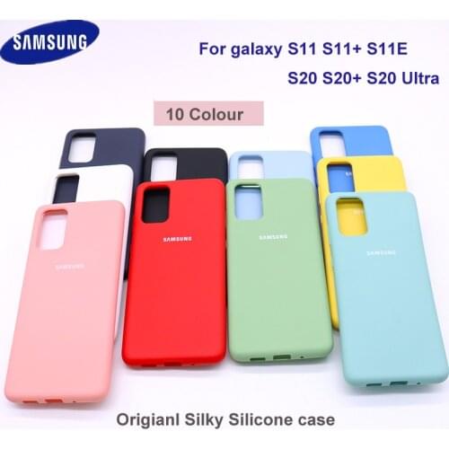 S20 Case Original Samsung Galaxy S 20 Plus/ S20 Uitar Silky Silicone Cover Soft-Touch Back Protective Shell S 20 + S11 Plus S11E
