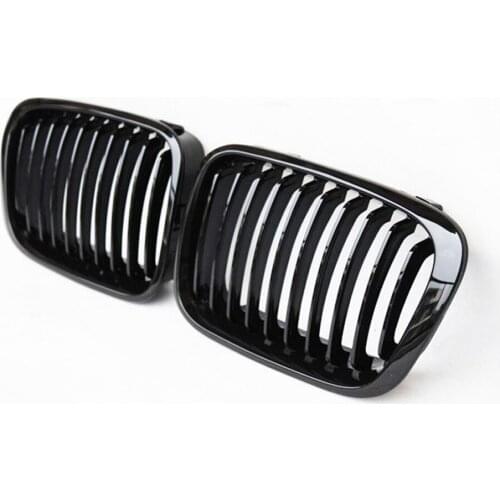 Car Front Bumper Kidney Grill Grills 1 Slat M Color For BMW 3 Series E46 2/4 Door 1998-2001 Racing Grills Auto Accessories
