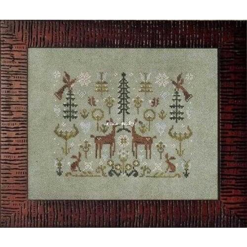 Drop Shipping Embroidery The Spring Deer Nature Counted Cross Stitch Kits with 100% Cotton Floss & Free Shipping for Wall Decor