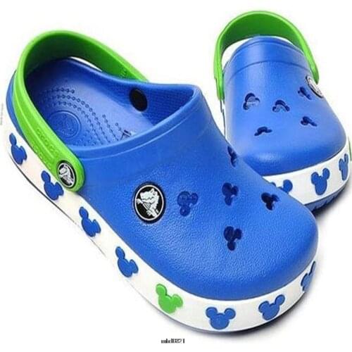 Original Disney Children Slippers Summer Boys Girls Minnie Mickey Mouse Home Non-slip Shoe Slippers Kids Bathroom Indoor Shoes