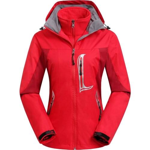Outdoor clothing men and women jackets waterproof and warm two-piece mountaineering overalls