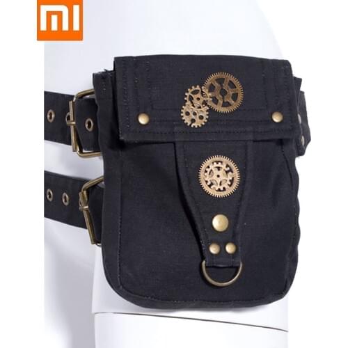 Xiaomi Womens fashion trends Multifunctional single shoulder crossbody bag Steampunk motorcycle bag Steampunk Leg Bag