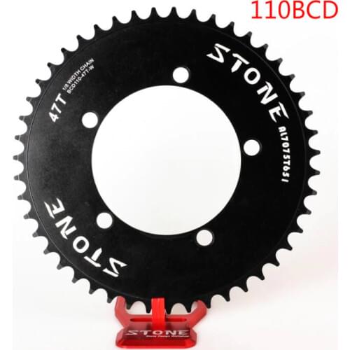 Stone track bike chainring 110 BCD aero fixed gear fixie Round 42T 46T 48T 50T 52t 54 57T 58t 59T 60t mountain MTB Chainwheel