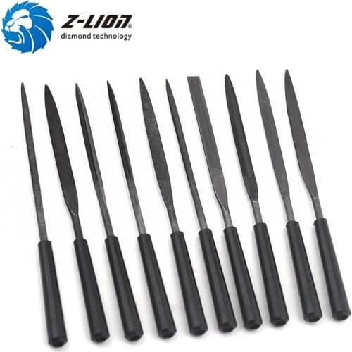 Z-LION 10pcs Mini Diamond Needle File Set 5*180mm Handy Tools for Diamond File