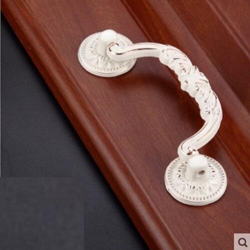 160mm long h/h 128mm metal pull handles ivory color solid anodize for furniture drawer cupboard cabinet wardrobe closet archaize