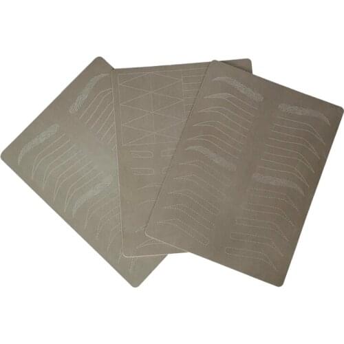 2/5pcs Microblading Eyebrow Practice Skin Double Sided Inkless Tattoo Practice Skin for Starter Eyebrow Accessories PMU Supply