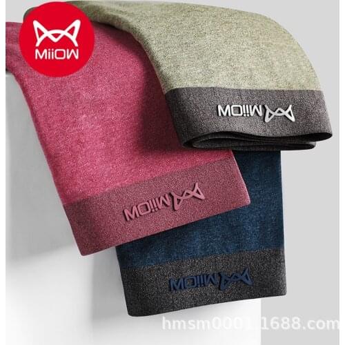 MiiOW Mens Cotton Underwear, Mens Graphene Antibacterial Boxer Shorts, Mens Youth Seamless Sports Boxer Shorts