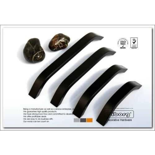 4 pieces/lot) 160mm VIBORG Aluminium Alloy Drawer Handles & Cabinet Handles &Drawer Pulls & Cabinet Pulls, black