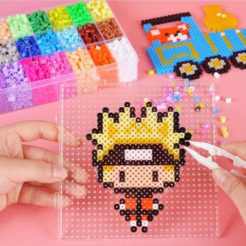5mm Puzzle Pegboard for Hama Bead 3D Puzzle Template for Perler Beads Educational Toys Fuse Beads Jigsaw Puzzle Juguetes