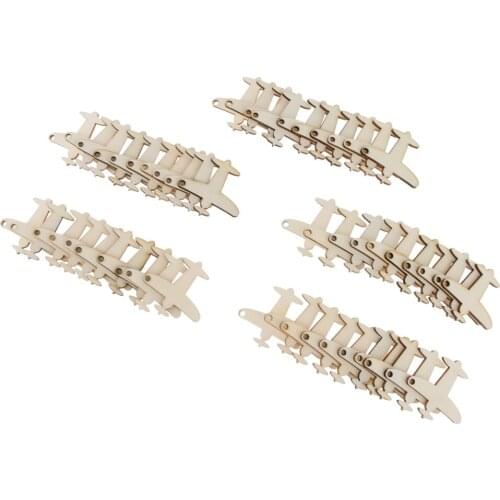 50x Unpainted Airplane Wooden Cutout Gift Tags Labels W/ Hole