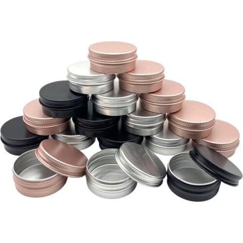 100pcs 5/10/15/30/50/60g aluminum can, candle jar,cream can, conditioner, eye cream tin can, cosmetic container