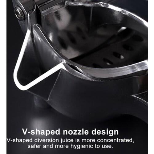 Aluminium Alloy Manual Hand Pressure Multifunction Silver 1Pcs Portable Kitchen Tool Juice Squeezer