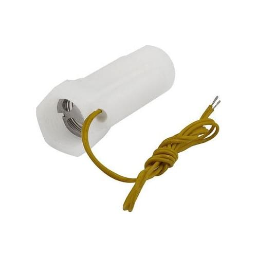 White Plastic Shell Magnetic Water Flow Switch Flowmeter w Inner Outer Thread