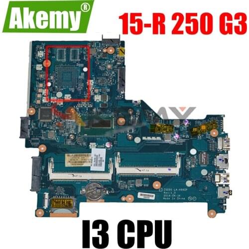 For HP Pavilion 15-R 250 G3 Laptop Motherboard LA-A992P LA-B972P MB With i3 CPU 100% Working 780487-501 764109-501 764109-001