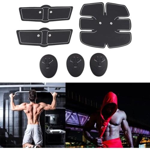 EMS Wireless Muscle Stimulator Smart Fitness Abdominal Training Device Electric Weight Loss Stickers Body Slimming Belt Unisex