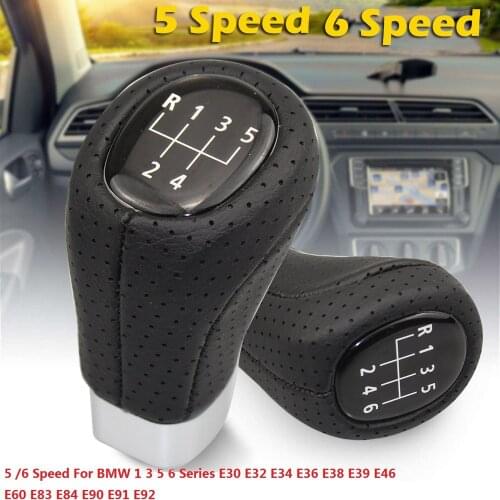 5/6 Speed Car Gear Shift Knob for BMW 1 3 5 6 Series E30 E32 E34 E36 E38 E39 E46 E60 E83 E84 E90 E91 E92 Gear Shift Knob Lever
